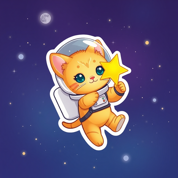 Square sticker preview