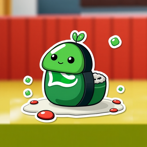 Square sticker preview