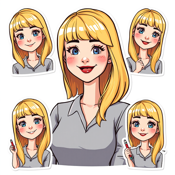 Square sticker preview