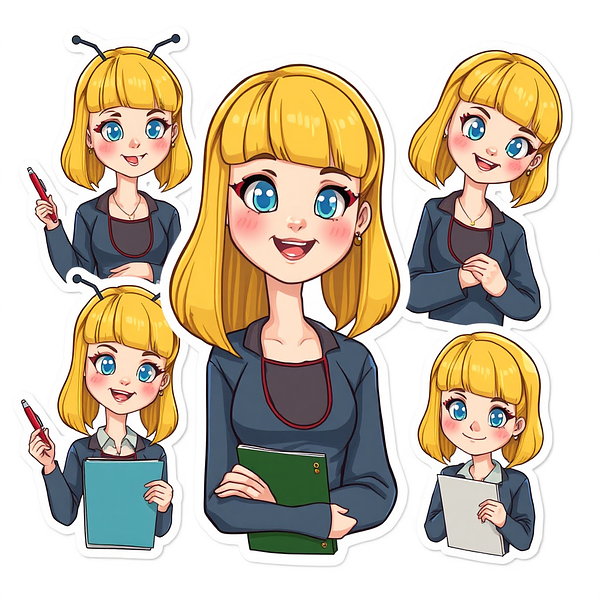 Square sticker preview