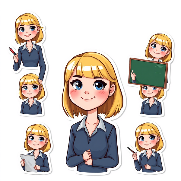 Square sticker preview