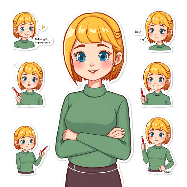 Square sticker preview