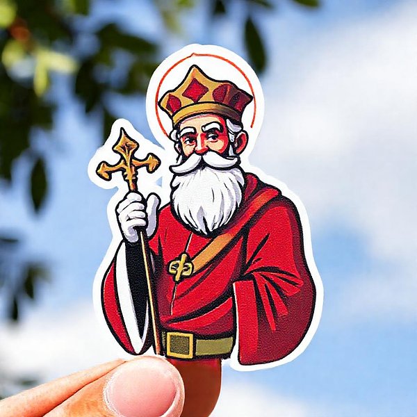 Square sticker preview