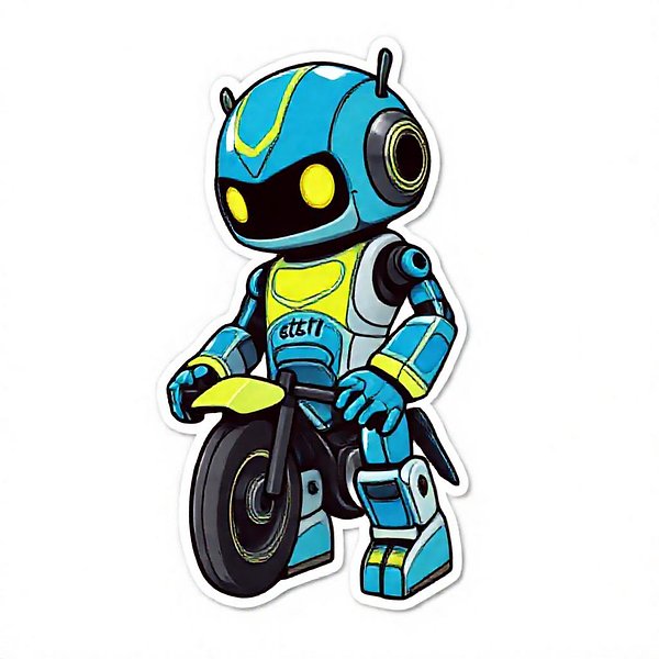 Square sticker preview