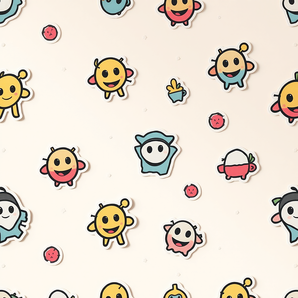 Square sticker preview