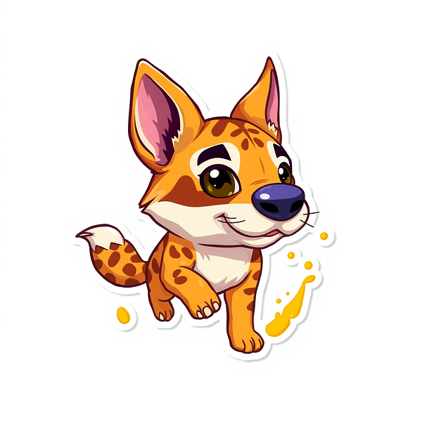 Square sticker preview