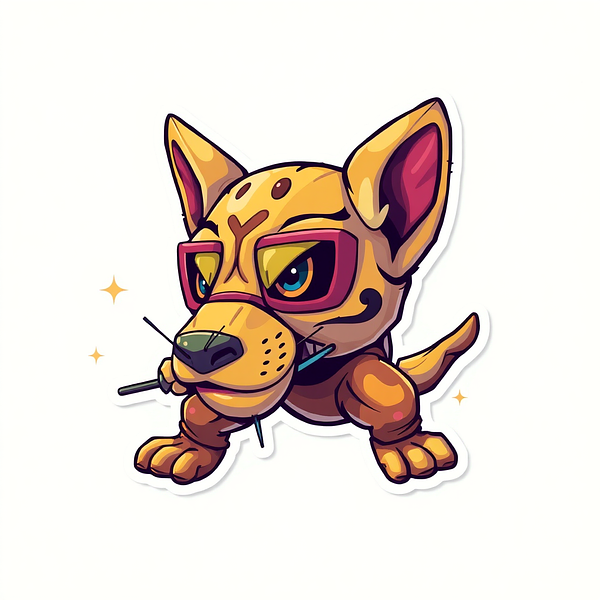 Square sticker preview