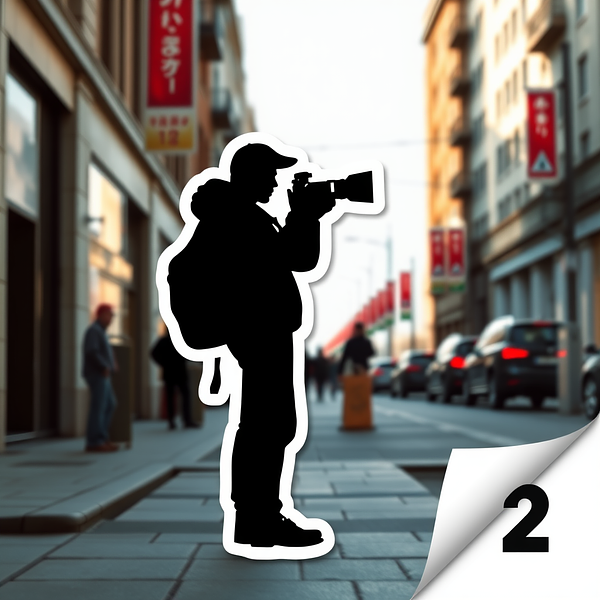 Square sticker preview